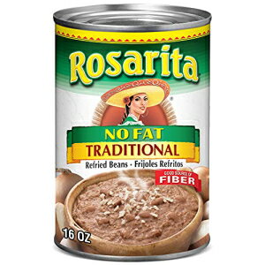 U^O[`ƃC̖btChr[YA16IXA12pbN Rosarita No Fat Refried Beans with Green Chile and Lime, 16 oz, 12 Pack