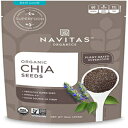 Navitas Organics チアシード、16 オンス バッグ、38 食分 - オーガニック、非遺伝子組み換え、グルテンフリー Navitas Organics Chia ..