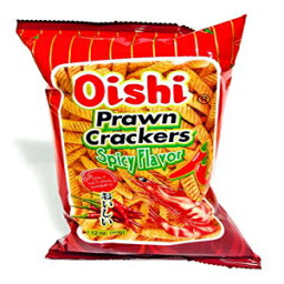 大石クルプックスパイシーフレーバー60gパック10個入り Oishi Prawn Crackers Spicy Flavor 60g Pack of 10