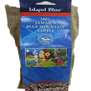 Island Blue -100% Jamaica Blue Mountain Roasted and Ground Coffee, 2-16oz bags