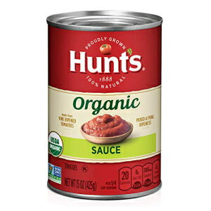 Hunt's オーガニックトマトソース、ケトフレンドリー、15 オンス、12 パック Hunt's Organic Tomato Sauce, Keto Friendly, 15 oz, 12 Pack