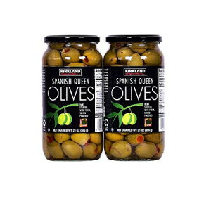  ͥ㡼 ԥ ̤ ڥ꡼ 21  ӡ2 Kirkland Signature Pimento Stuffed Spanish Queen Olives 21 oz. Jars x 2 Jars