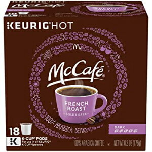 McCafé フレンチ ダークロースト K カップ コーヒー ポッド (72 ポッド、18 個入り 4 パック) McCafé French Dark Roast K-Cup Coffee Pods (72 Pods, 4 Packs of 18)