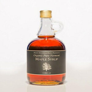Mount Mansfield Maple Products Mansfield Maple Certified Organic Pure Vermont Maple Syrup in Glass Bottles (Amber Rich (Vermont Medium), Liter)