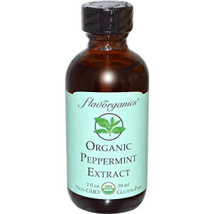 Flavorganics オーガニック ペパーミント エキス、2 オンス -- 1 ケースあたり 6 個 Flavorganics Organic Peppermint Extract, 2 Ounce -- 6 per case