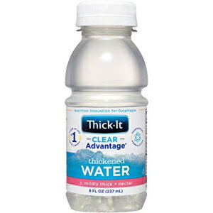 Thick-It AquaCareH2O 飲料濃厚水 - ネクター濃度、8 オンスボトル (24 個パック) Thick-It AquaCareH2O Beverages Thickened Water - Nectar Consistency, 8 oz Bottle (Pack of 24)