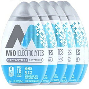 Mio Electrolytes ٥꡼ ֥饹 B ӥߥ ꥭå  ϥ󥵡 1.62 fl oz (6) Mio Electrolytes Berry Blast B Vitamins Liquid Water Enhancer 1.62 fl oz (6)