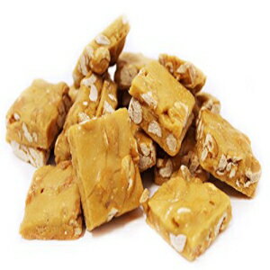 楽天GlomarketGourmet Peanut Brittle by Its Delish, 2 lbs Bulk Bag | Handmade Old-Fashioned Style | Beautiful & Delicious Square Cut Pieces of Peanuts Brittle Candy | Vegan, Non-Dairy, Kosher