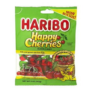 n{[ TCY nbs[`F[ O~ LfB[ 4IX  (1) Haribo Bite Size Happy Cherries Gummi Candy, 4 Oz Bag (One Bag)