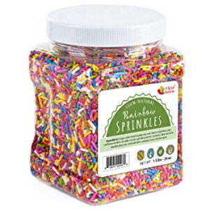 A Great Surprise Rainbow, NATURAL Rainbow Sprinkles - No Artificial Dy...