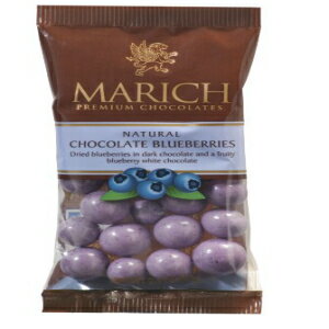 マリッチ ナチュラル チョコレート ブルーベリー、2.1 オンス (12 個パック) Marich Natural Chocolate Blueberries, 2.1-Ounce (Pack of 12)