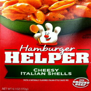 Betty Crocker no[K[wp[ `[ỸC^AVFA6.1 IX (2 pbN) Betty Crocker Hamburger Helper Cheesy Italian Shells, 6.1 oz (Pack of 2)
