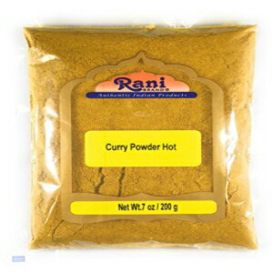 ラニ カレーパウダー ホット ナチュラル 11 スパイス ブレンド 200g (7オンス) ~ 無塩 | ビーガン | グルテン対応 | 非遺伝子組み換え Rani Curry Powder Hot Natural 11-Spice Blend 200g (7oz) ~ Salt Free | Vegan | Gluten