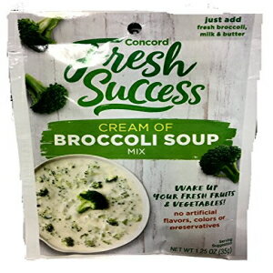 Concord Foods, ブロッコリーのクリームスープミックス、1.25オンスパケット（6個パック） Concord Foods, Cream of Broccoli Soup Mix, 1.25oz Packet (Pack of 6)