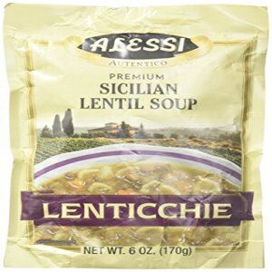 Alessi Lenticchie シチリアレンズ豆のスープ - 6 オンス Alessi Lenticchie Sicilian Lentil Soup - 6 oz