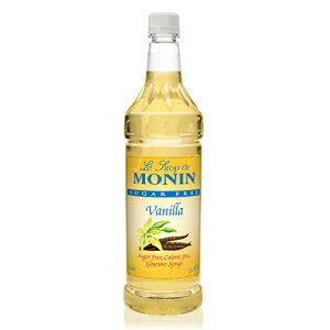Monin - シュガーフリーバニラシロップ コーヒー シェイク カクテルの風味付けに最適 (1 リットル) Monin - Sugar Free Vanilla Syrup, Great For Flavoring Coffee, Shakes, And Cocktails (1 Liter)