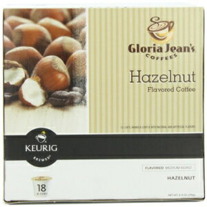 グロリアジーンズのヘーゼルナッツキューリグKカップ、18カウント Gloria Jean's Hazelnut Keurig K-Cups, 18 count