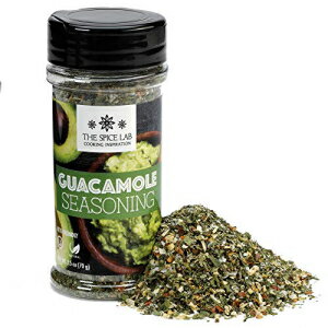 The Spice Lab Guacamole Mix Seasoning for Avocado - Shaker Jar - Perfect for Your Guacamole Chip Dip or With Tacos and Nachos - All Natural, Kosher and Keto Friendly