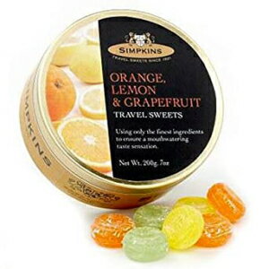 シンプキンズ オレンジ、レモン、グレープフルーツ ドロップ (6 個パック) Simpkins Orange, Lemon and Grapefruit Drops (Pack of 6)