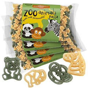 楽天GlomarketPastabilities Zoo Animals パスタ、子供向けの楽しい形の麺、非遺伝子組み換え天然小麦パスタ 14 オンス （4 パック） Pastabilities Zoo Animals Pasta, Fun Shaped Noodles for Kids, Non-GMO Natural Wheat Pasta 14 oz （4 Pack）