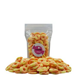 スマーティーストップ ミニサワーグミリングキャンディ～グミルーリング（ピーチ） Smarty Stop Mini Sour Gummy Rings Candy ~ GummiRoos Rings (Peach)