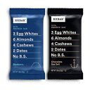 RXBAR, Chocolate Sea Salt & Blueberry Variety Pack, Protein Bar, High Protein Snack, 4 Bars Each 1.83 Ounce, Pack of 6, Gluten..