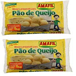 2.20 Pound (Pack of 2), AMAFIL Mix for Cheese Bread 35.2 oz. - 2 Pack / Mistura Preparada para Pao de Queijo 1kg. - 2 Pack