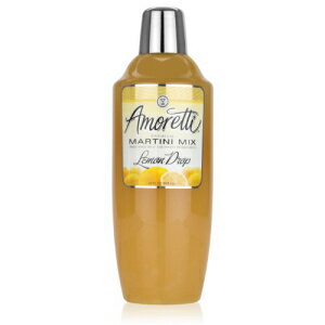 アモレッティ カクテルミックス、レモンドロップ、28オンス（12個パック） Amoretti Cocktail Mix, Lemon Drop, 28 Ounce (Pack of 12)