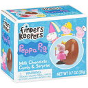 Finders Keepers Holiday Milk Eggs, Peppa Pig Toy Surprise for Stocking Stuffers Candy Gifts, Milk Candy Eggs With Assorted Peppa Pig Toys, Chocolate, 4.2 Oz (Pack of 6)