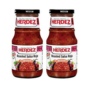 Herdez [Xg TT n (~fBA) 15 IX (2 pbN) Herdez Roasted Salsa Roja (Medium) 15 oz (Pack of 2)