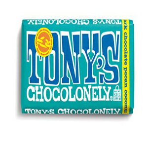 トニーのチョコロンリー51％ダークチョコレートバー、ピーカンとココナッツ、6.35オンス Tony's Chocolonely 51% Dark Chocolate Bar with Pecan and Coconut, 6.35 Ounce