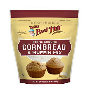 Bob's Red Mill コーンブレッド マフィン ミックス - 24 オンス Bob's Red Mill Cornbread Muffin Mix - 24 Oz