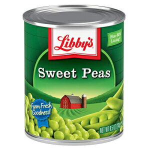 リビーズスイートピー | 魅力的に柔らかくてジューシー | 甘くてナッツの風味 | クリーミースムース | 農場の新鮮なおいしさ | 防腐剤不使用 | 8.5オンス(12個パック) Libby's Sweet Peas | Appealingly Tender & Succulent | Sweet &