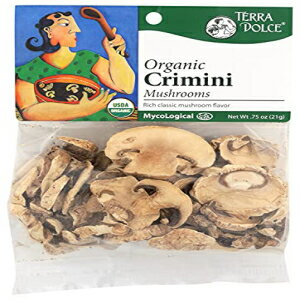 Terra Dolce オーガニック クリミニ マッシュルーム、0.75 オンス Terra Dolce Organic Crimini Mushrooms, 0.75 Ounce