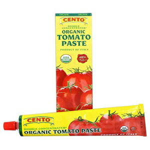 Cento オーガニック ダブル濃縮トマトペースト チューブ入り 4.56 0z - 4 個パック Cento Organic Double Concentrated Tomato Paste in a Tube 4.56 0z - Pack of 4