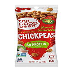 The Good Bean Crunchy Chickpeas Snacks Grab & Go、スイート シラチャ、1.4 オンス、10 個 The Good Bean Crunchy Chickpeas Snacks Grab & Go, Sweet Sriracha, 1.4 Ounce, 10 Count