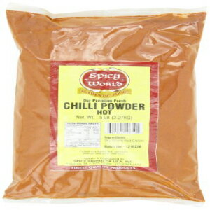 スパイシーワールド ホットチリパウダー バルク、5ポンド Spicy World Hot Chilli Powder Bulk, 5-Pounds