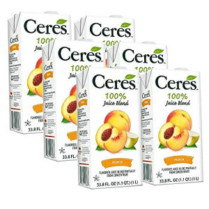 Ceres 100% All Natural Pure Fruit Juice Blend, Peach - Gluten Free, Rich in Vitamin C, No Added Sugar or Preservatives, Cholesterol Free - 33.8 FL OZ ...