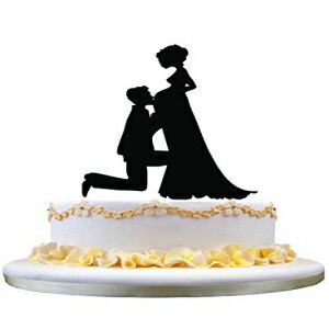 j[NȃEFfBO P[L gbp[ADP̐VYVw̃EFfBO P[L gbp[ Unique Wedding Cake Topper ,Pregnant Bride and Groom Wedding Cake Topper