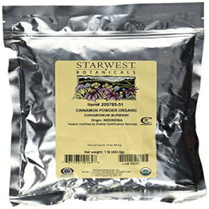 スターウェストボタニカルズオーガニックシナモンパウダー-1ポンド-挽きたてのコリンチェシナモン（3パック） Starwest Botanicals Organic Cinnamon Powder - 1 Pound - Freshly Ground Korintje Cinnamon (Pack of 3)