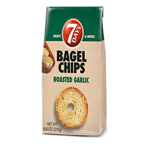 7Days ベーグルチップス ローストガーリック 8.81 オンス袋 7Days Bagel Chips, Roasted Garlic, 8.81 Ounce Bag