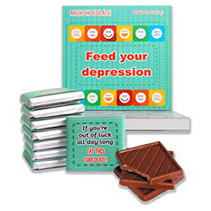 楽天GlomarketDA CHOCOLATE 1.6 Ounce （Pack of 1）, FEED YOUR DEPRESSION Chocolate Gift Set - 1 box, 5x5 inches – （Depression Prime）