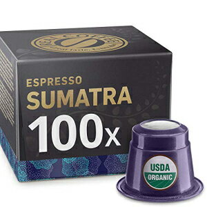 100˥åͥץåߴץ롣󥰥륪ꥸ󥨥ץåޥȥ REAL COFFEE 100 Organic Nespresso Compatible Capsules. Single Origin Espresso Sumatra