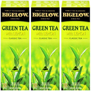 Bigelow Tea Bigelow Green Tea with Lemon Tea Bags 28-Count Box (Pack of 3) Green Tea Bags with Lemon Peel and Natural Flavors Rich in Antioxidants