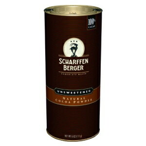 Scharffen Berger 天然無糖ココアパウダー 6 オンスキャニスター (2 個パック) Scharffen Berger Natural Unsweetened Cocoa Powder, 6-Ounce Canisters (Pack of 2)