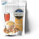 Boardwalk Food Company Cheese Flavored Craft Beer Pretzels | Party Snacks | 8 oz. Bags | 4 Pack