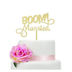 ֡ࡪ뺧ǥ󥰥ȥåѡ򤤥ȥåѡѤʥȥåѡ뺧ȥåѡ BOOM! Married Wedding Cake Topper, Wooden Funny Cake Topper, Quirky Nerdy Cake Topper, Wooden Married Cake Topper