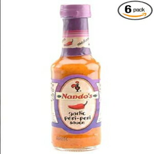 ナンドのガーリックペリペリソース、4.7オンスボトル（6パック） Nando's Garlic Peri Peri Sauce, 4.7-Ounce Bottles (Pack of 6)