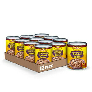 オールド エルパソ ベジタリアン リフライド ビーンズ、16 オンス (12 個パック) Old El Paso Vegetarian Refried Beans, 16 oz (Pack of 12)