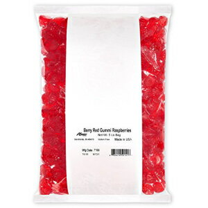 Albanese Confectionery ٥꡼åɥ 饺٥꡼5 ݥ Albanese Confectionery Berry Red Gummi Raspberries, 5 Pound Bag